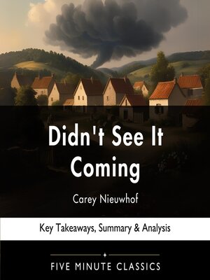 cover image of Didn't See It Coming by Carey Nieuwhof